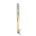 Charles & Colvard Moissanite Half Eternity Wedding Band in Yellow Gold-529469 - Jewelry by Johan