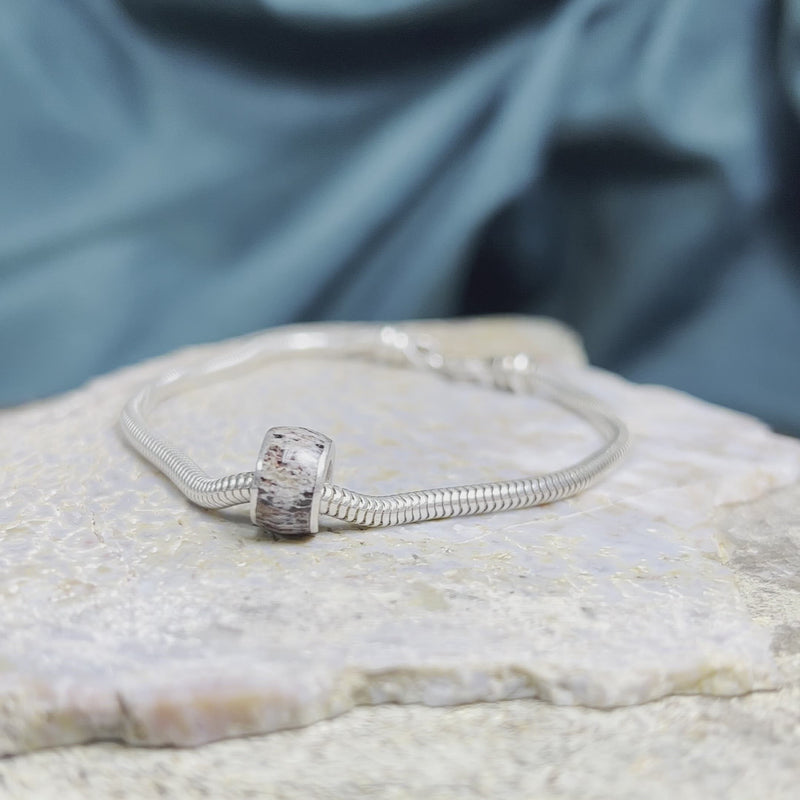 Deer Antler Charm Bead Bracelet