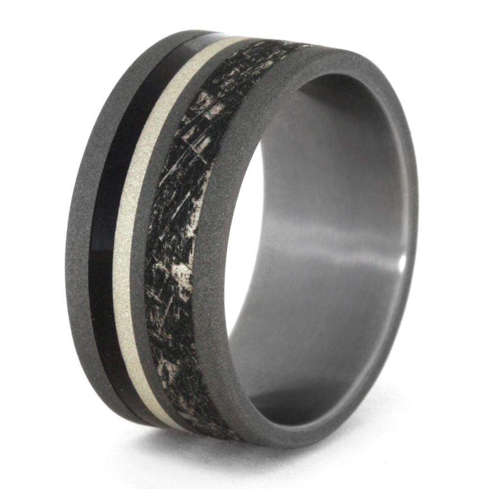 Unique Sandblasted Titanium With Mimetic Meteorite Engraving