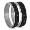 Black Stardust™ Inlays For Interchangeable Rings, 5MM or 6MM-INTCOMP-SD - Jewelry by Johan