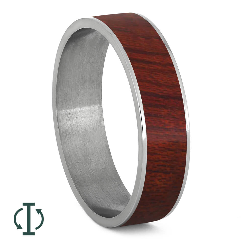 Bloodwood Inlays For Interchangeable Rings, 5MM or 6MM-INTCOMP-WD - Jewelry by Johan