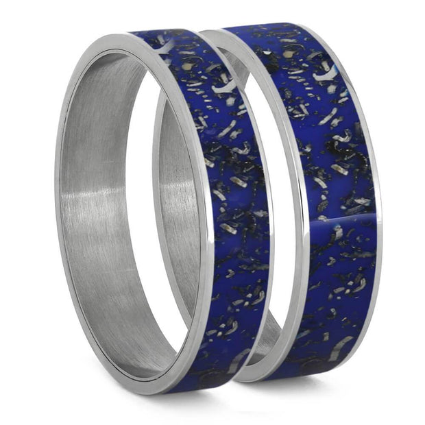 Blue Stardust™ Inlays For Interchangeable Rings, 5MM or 6MM-INTCOMP-SD - Jewelry by Johan
