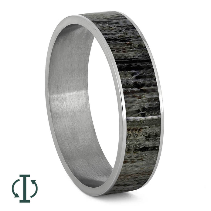 Deer Antler Inlays For Interchangeable Rings, 5MM or 6MM-INTCOMP-ANT - Jewelry by Johan