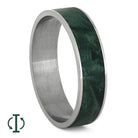 Green Box Elder Burl Wood Inlays For Interchangeable Rings, 5MM or 6MM-INTCOMP-WD - Jewelry by Johan