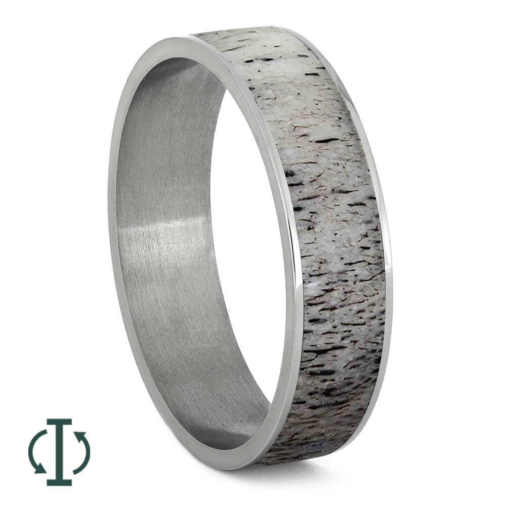 Deer Antler Inlays For Interchangeable Rings, 5MM or 6MM-INTCOMP-ANT - Jewelry by Johan