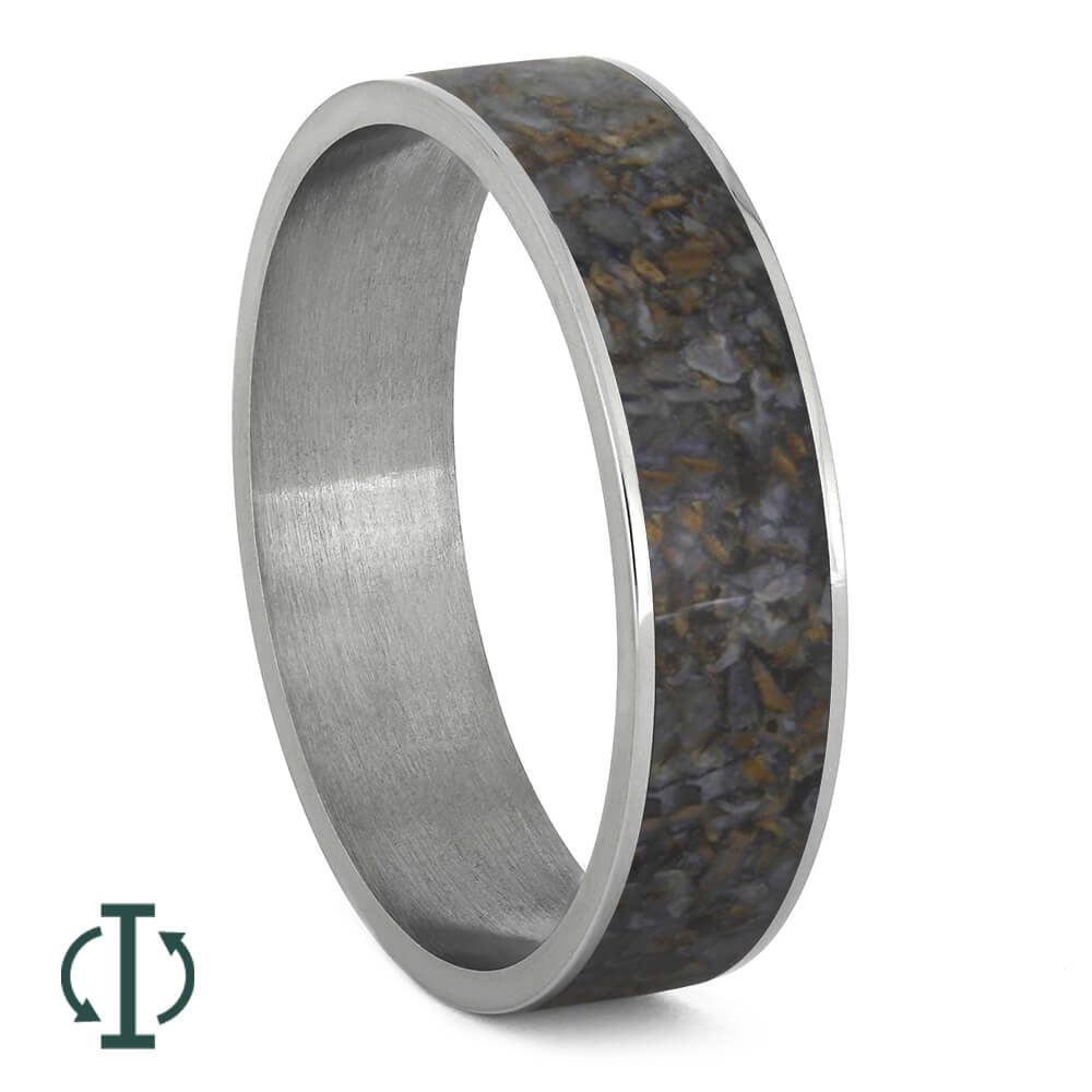 Dinosaur Bone Components For Interchangeable Rings, 5MM or 6MM-INTCOMP-DINO - Jewelry by Johan