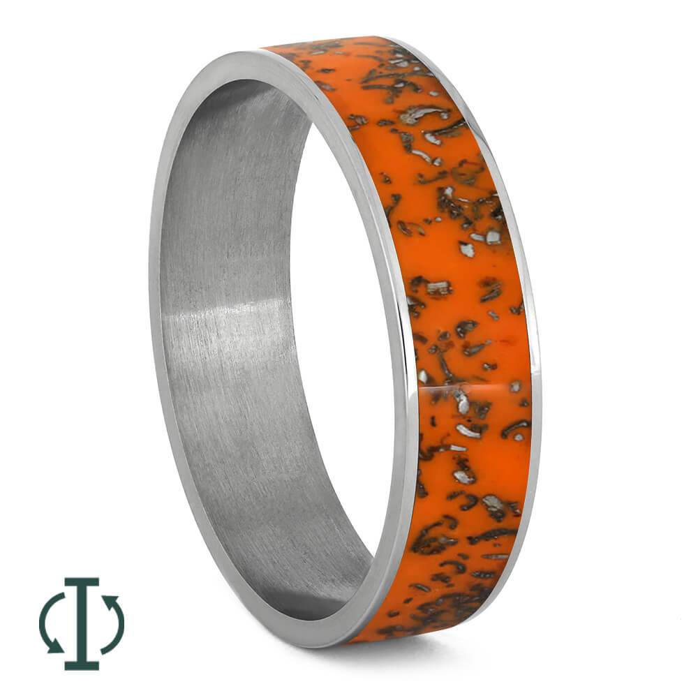 Orange Stardust™ Inlays For Interchangeable Rings, 5MM or 6MM-INTCOMP-SD - Jewelry by Johan