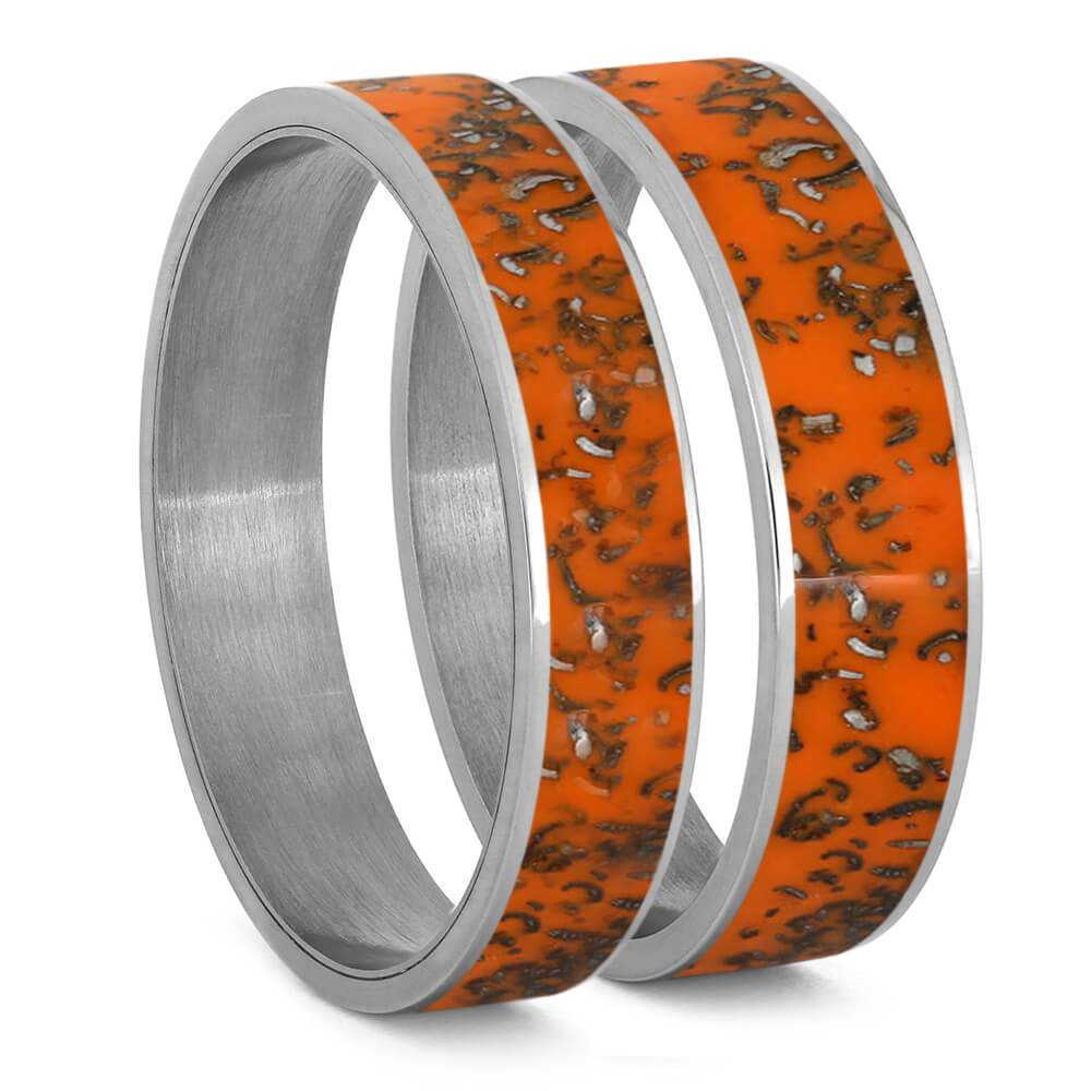 Orange Stardust™ Inlays For Interchangeable Rings, 5MM or 6MM-INTCOMP-SD - Jewelry by Johan