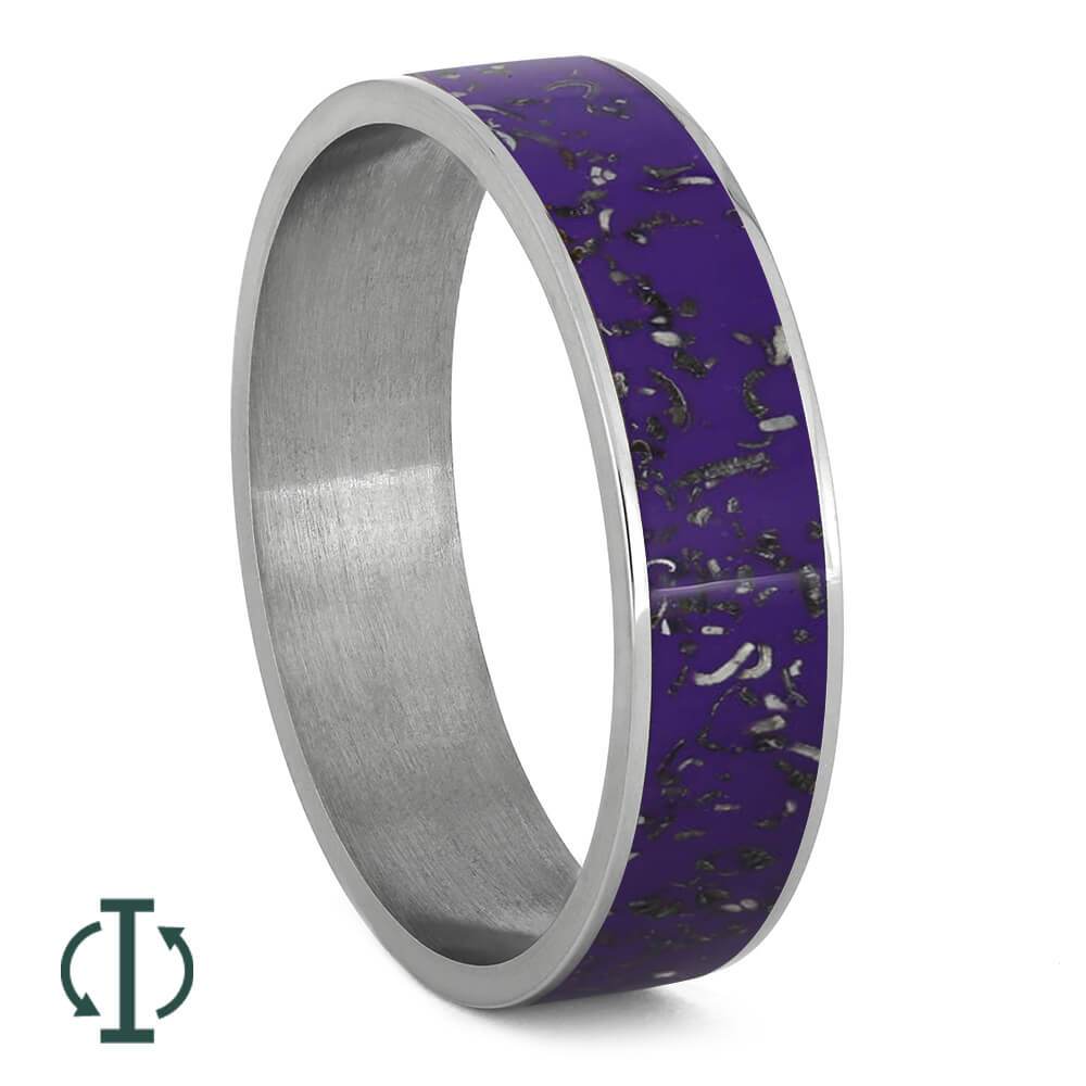 Purple Stardust™ Inlays For Interchangeable Rings, 5MM or 6MM-INTCOMP-SD - Jewelry by Johan