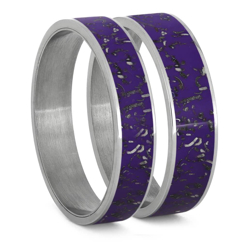 Purple Stardust™ Inlays For Interchangeable Rings, 5MM or 6MM-INTCOMP-SD - Jewelry by Johan