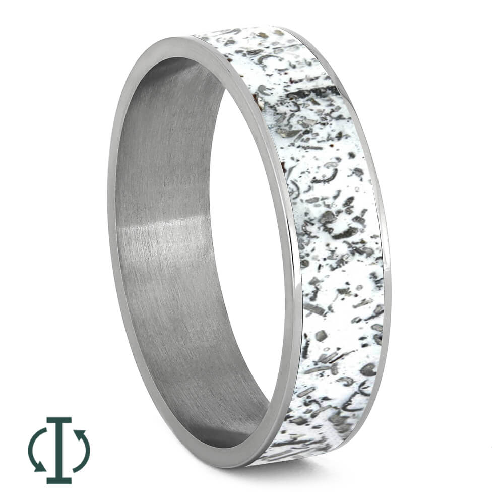 White Stardust™ Inlays For Interchangeable Rings, 5MM or 6MM-INTCOMP-SD - Jewelry by Johan