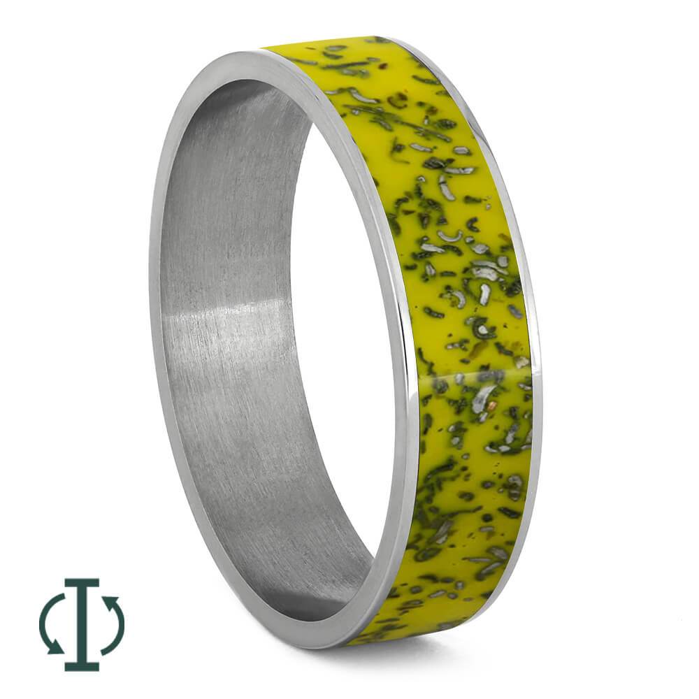 Yellow Stardust™ Inlays For Interchangeable Rings, 5MM or 6MM-INTCOMP-SD - Jewelry by Johan
