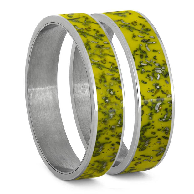 Yellow Stardust™ Inlays For Interchangeable Rings, 5MM or 6MM-INTCOMP-SD - Jewelry by Johan