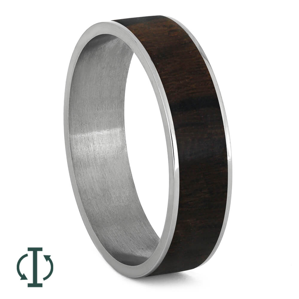 Ziricote Wood Inlays For Interchangeable Rings, 5MM or 6MM-INTCOMP-WD - Jewelry by Johan