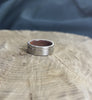 Titanium Ring with Mahogany Wood Sleeve