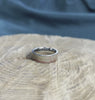 Petrified Wood Ring in Titanium Band
