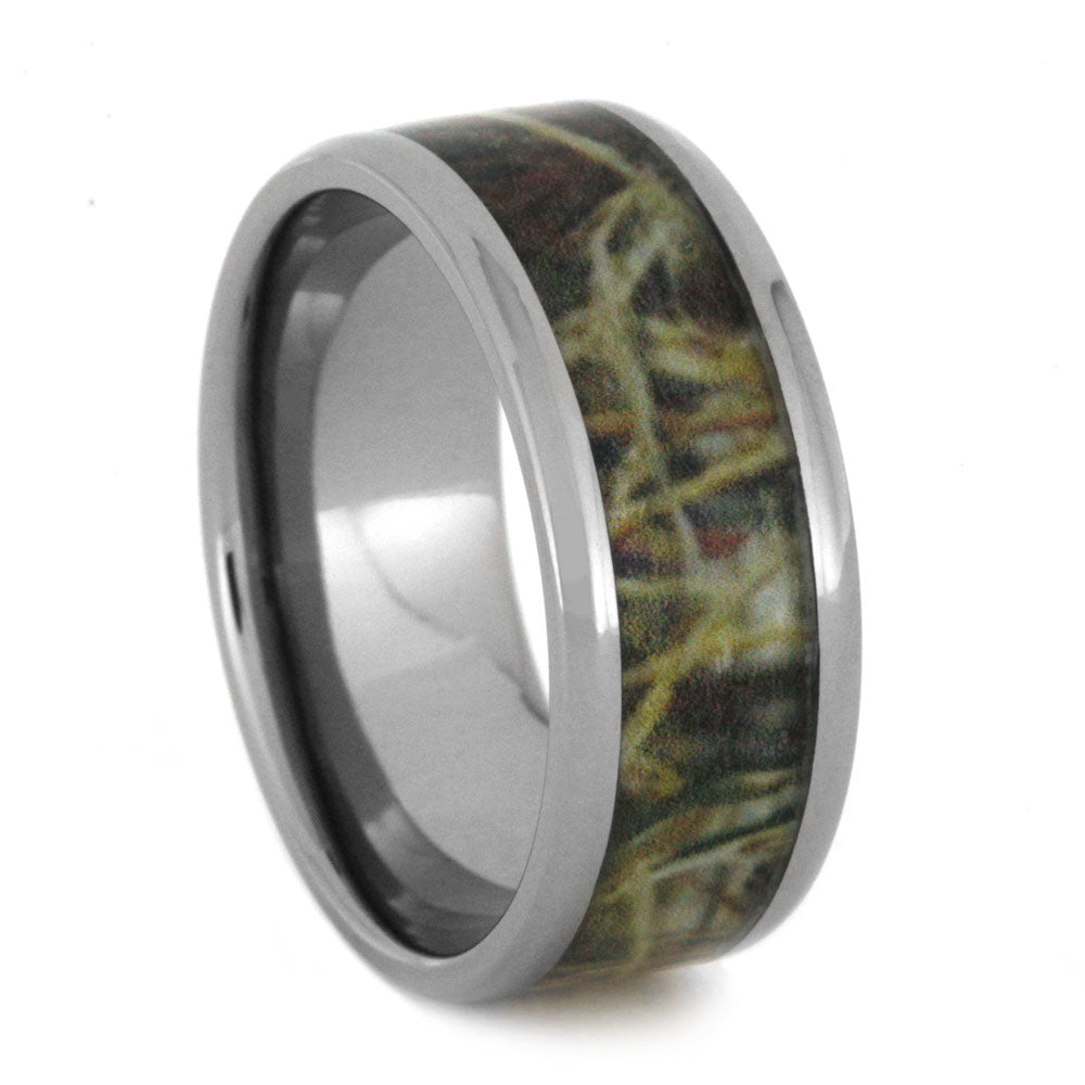 Titanium Wedding Band With Camouflage Ring-3130 - Jewelry by Johan