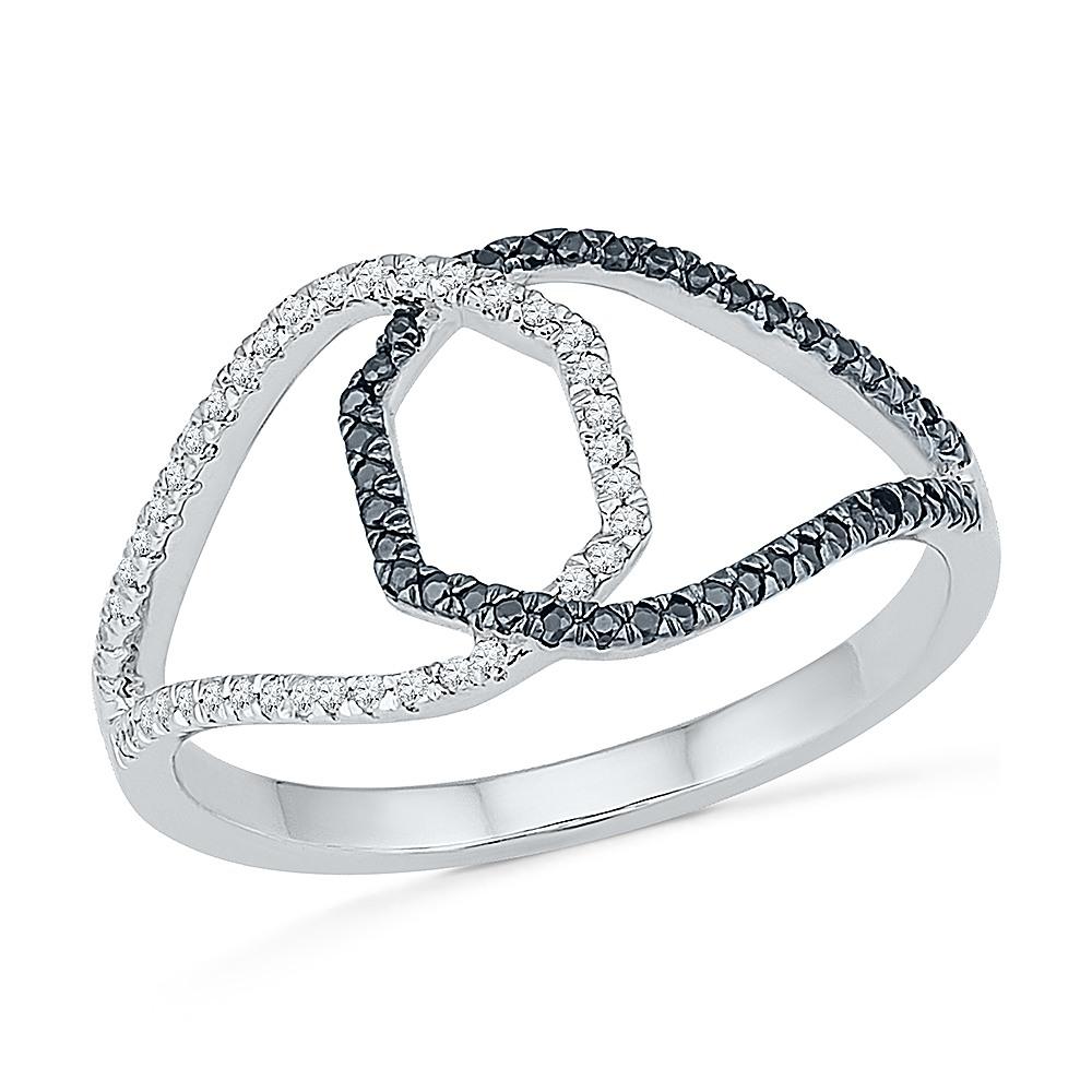 Black & White Diamond Fashion Ring-SHRF031145 - Jewelry by Johan