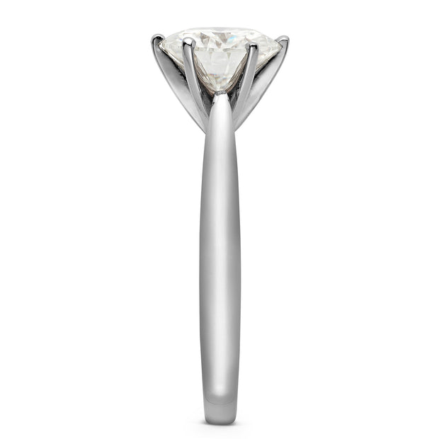 8mm Charles & Colvard Moissanite Solitaire Engagement Ring - Jewelry by Johan