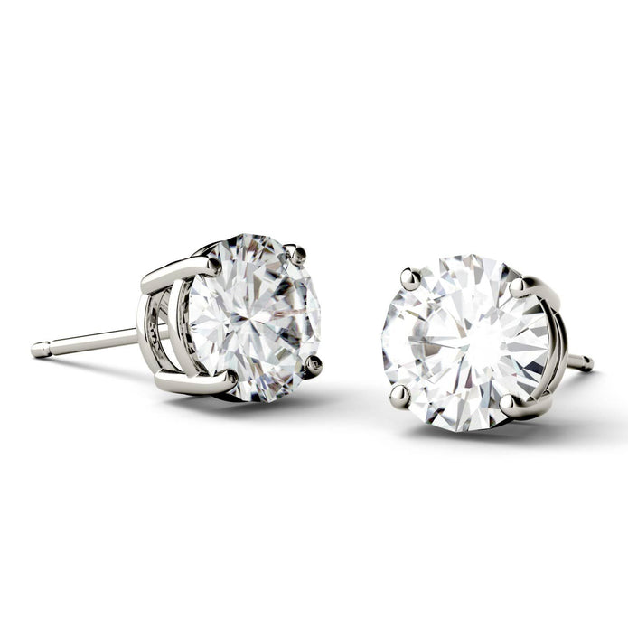 3 Carat TW Charles & Colvard Moissanite Stud Earrings - Jewelry by Johan