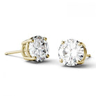 1 Carat TW Charles & Colvard Moissanite Stud Earrings in Yellow Gold-612702 - Jewelry by Johan