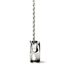 1 Carat TW Charles & Colvard Moissanite Bezel Pendant in White Gold-612718 - Jewelry by Johan