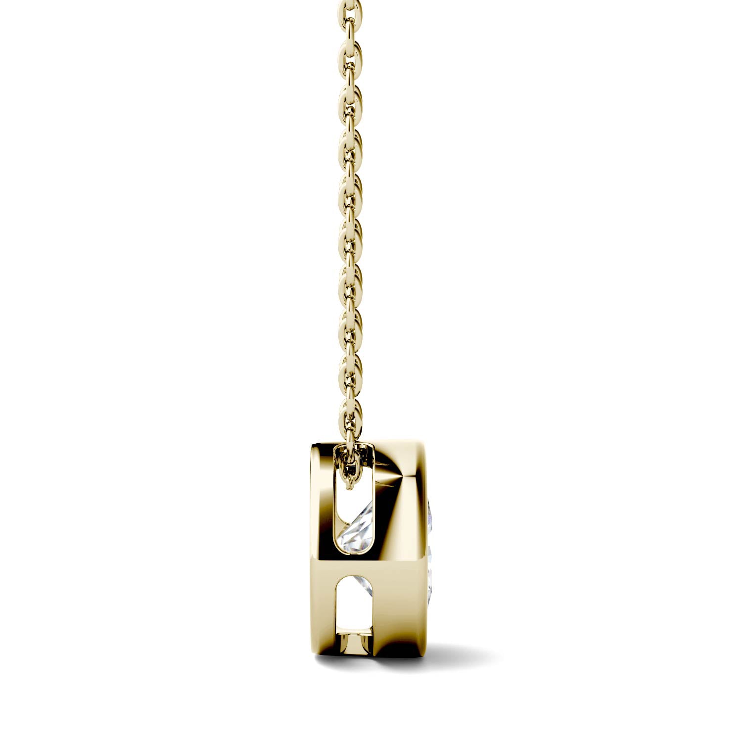 1 Carat TW Charles Colvard Moissanite Bezel Pendant