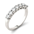 Charles & Colvard Moissanite Seven Stone Band in White Gold-612937 - Jewelry by Johan