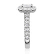 Charles & Colvard Moissanite Square Halo Ring in White Gold-612942 - Jewelry by Johan