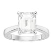 Charles & Colvard Moissanite Emerald Cut Solitaire Ring in White Gold-612946 - Jewelry by Johan