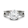 Charles & Colvard Moissanite Split Shank Ring in White Gold-612949 - Jewelry by Johan