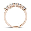 Charles & Colvard Moissanite Seven Stone Band in Rose Gold-618126 - Jewelry by Johan