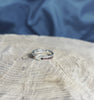 Diamond Engagement Ring with Walnut Wood Inlays