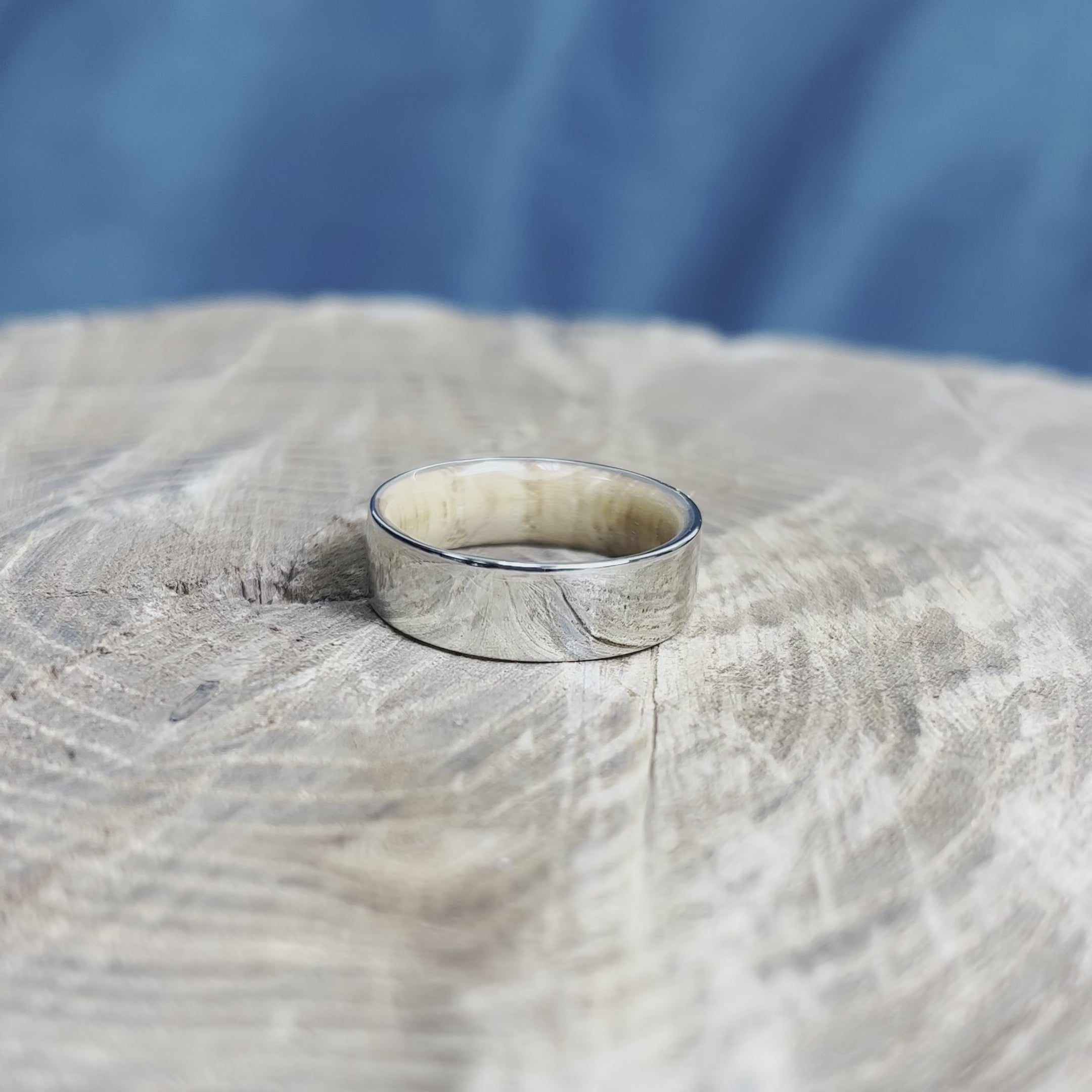 Solid Gold Ring With Wood Inside