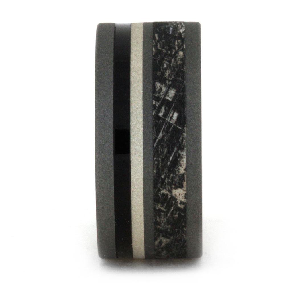 Unique Sandblasted Titanium With Mimetic Meteorite Engraving