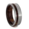 Caribbean Rosewood Wedding Band In Titanium, Size 7.75-RS9146 - Jewelry by Johan