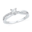 Diamond Engagement Ring in Sterling Silver-SHRP010581-SS - Jewelry by Johan