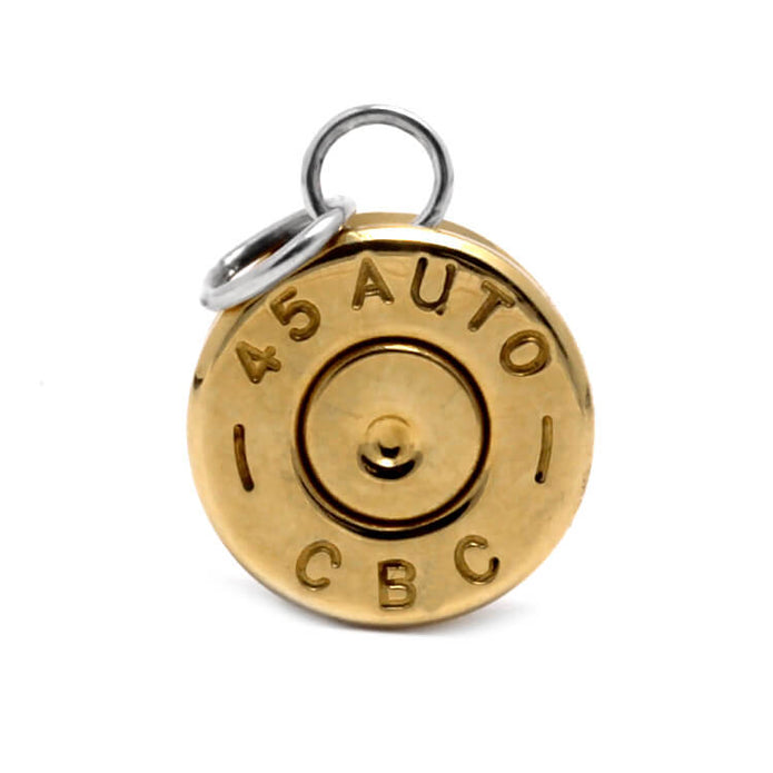.45 Auto ACP Brass Pistol Casing Pendant