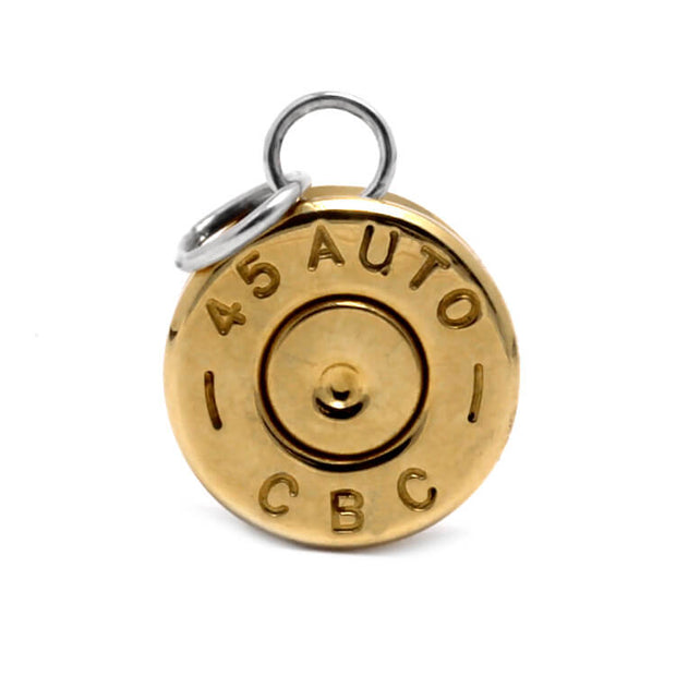 .45 Auto ACP Brass Pistol Casing Pendant