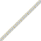Simple Yellow Gold Diamond Tennis Bracelet