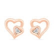 Tiny Rose Gold Stud Earrings