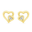 Yellow Gold Diamond Stud Earrings