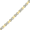 Yellow Gold Diamond Infinity Symbol Bracelet