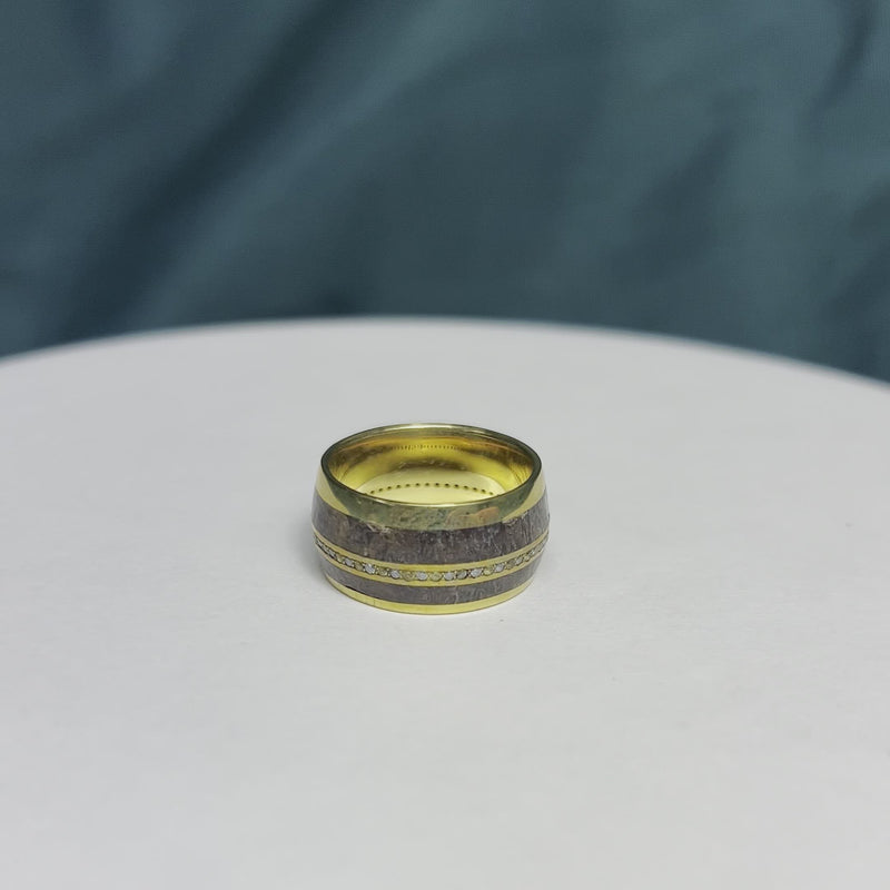 Unique Diamond Eternity Ring in Gold With Sapphires