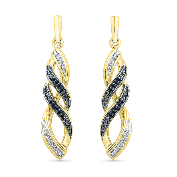 Black & White Diamond Earrings
