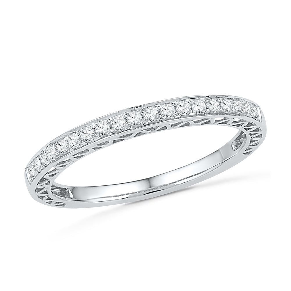Diamond Wedding or Anniversary Band, Silver or Gold-SHRA030210 - Jewelry by Johan