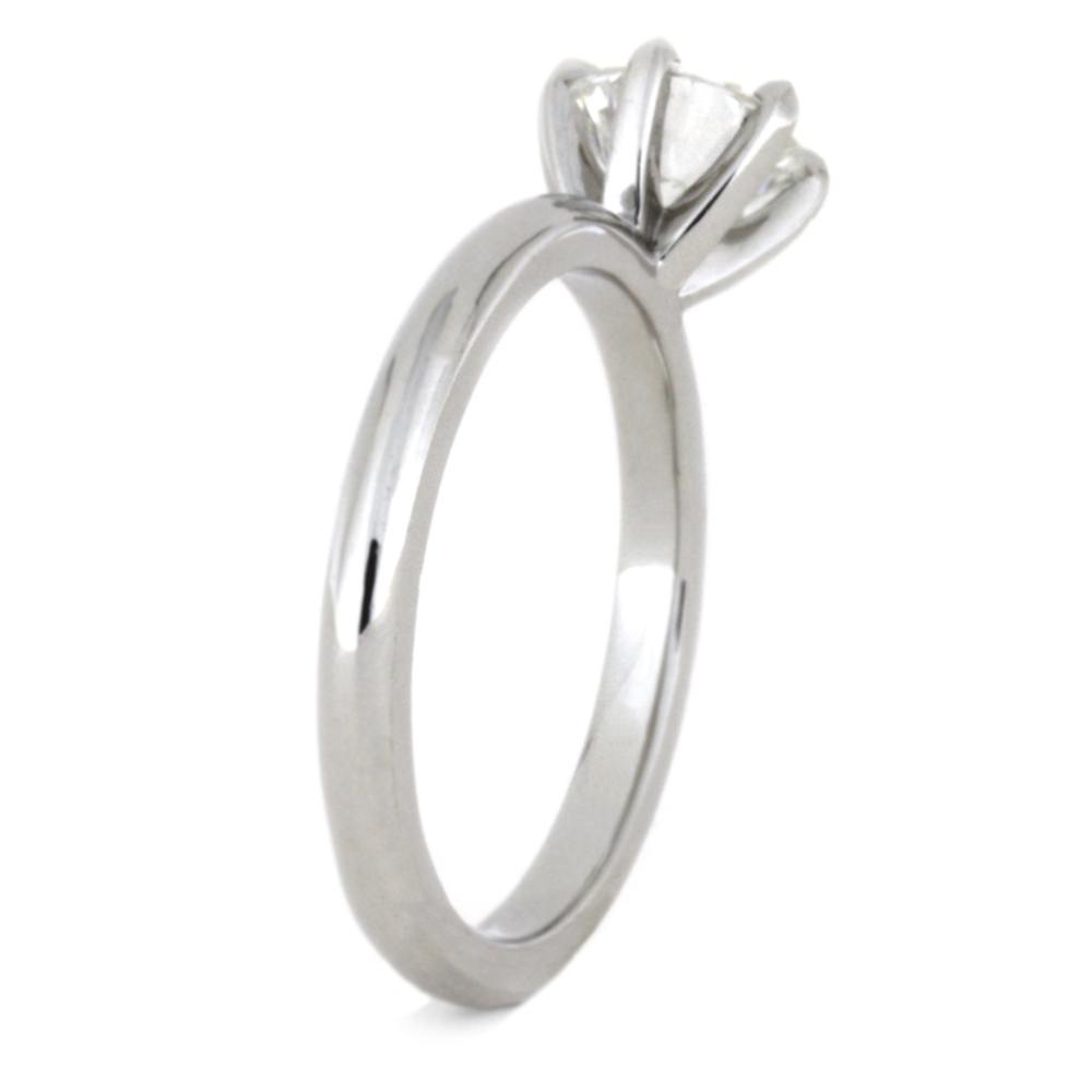 1 Carat Solitaire Diamond Engagement Ring in White Gold-3468 - Jewelry by Johan