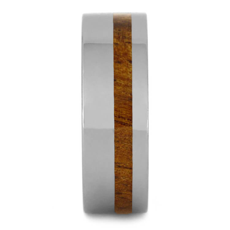Tropical Koa Wood Ring, Tungsten Wedding Band, Natural Ring-2712 - Jewelry by Johan