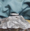 Lava Ring with Meteorite and Matte Titanium