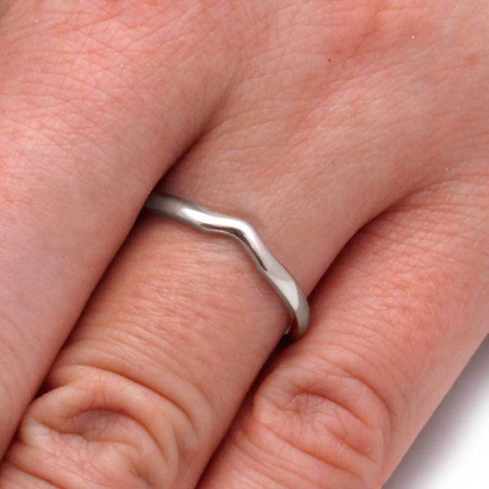 Custom Wedding Band in Solid Gold, 2mm Round Profile-3508 - Jewelry by Johan